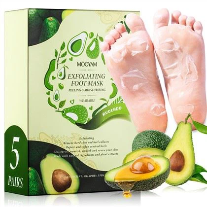 Oprava avokádovej exfoliačnej masky na nohy